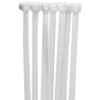 Abraçadeira Serrilha Nylon ASN-B 2,5x100mm branca (100pçs) 199.0001